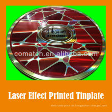 Laser-Effekt gedruckt Weißblech für Metall Dose Nutzung